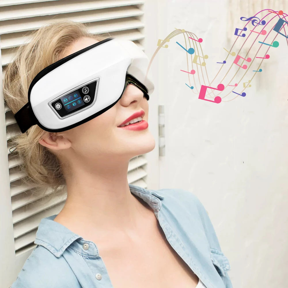 6D Smart Vibration Eye Massager Device For Eye Strain Relief