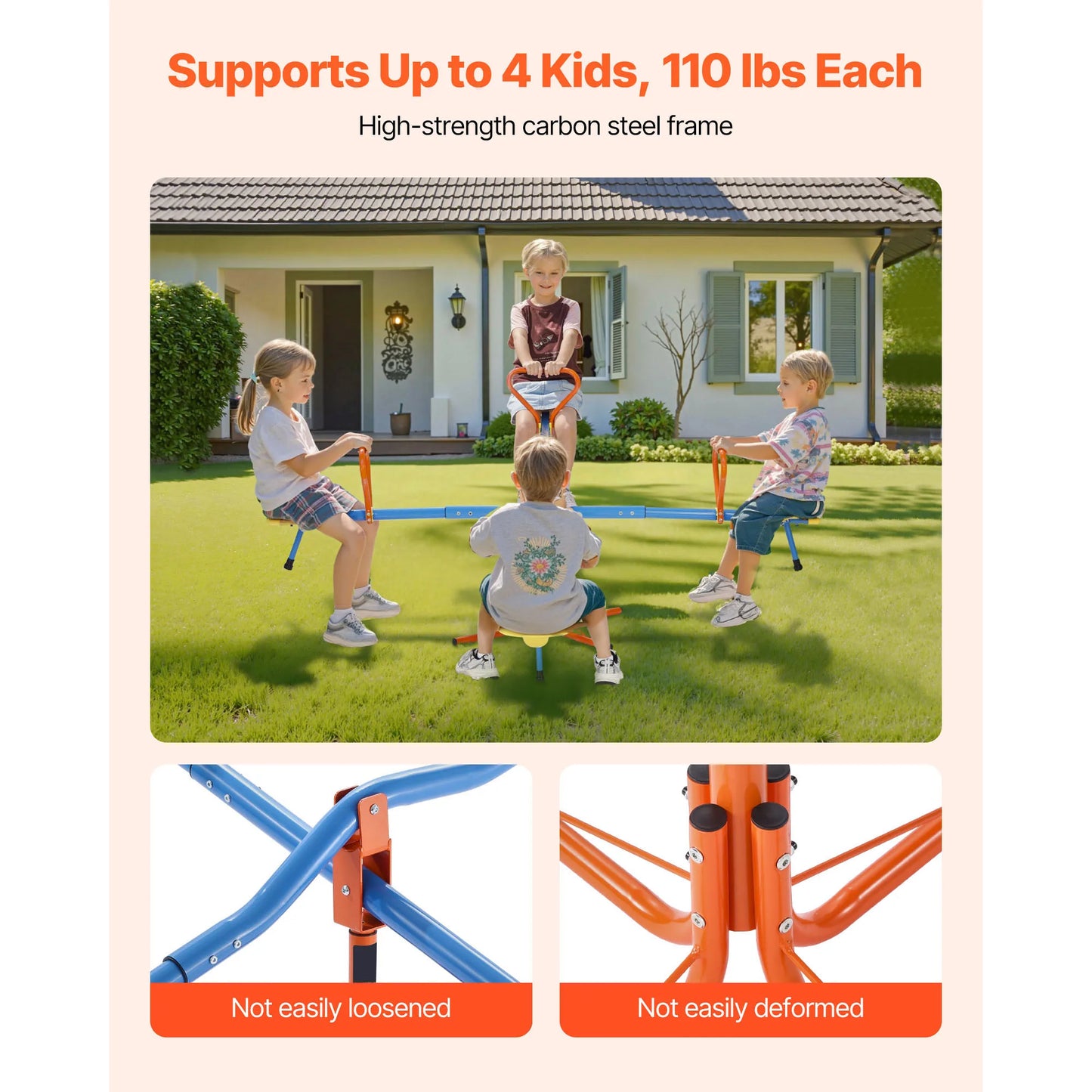 Seesaw Sit And Spin Teeter Totter Four Seater For Kids