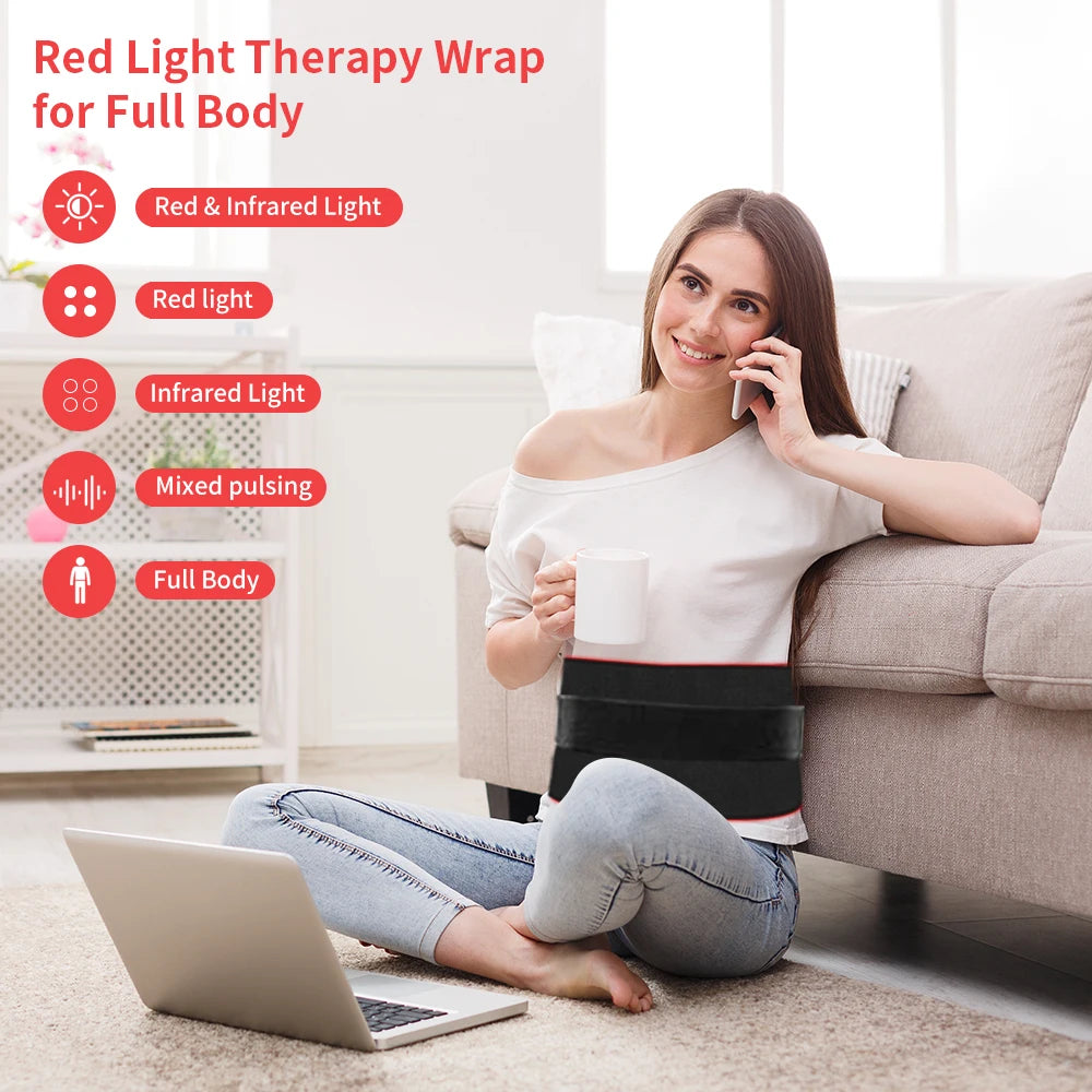 Red Light Therapy Pad Infrared 660nm 850nm Dual Chip