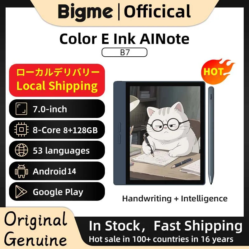 BIGME B7 Ereader Android Open System Handwritten Ebooks