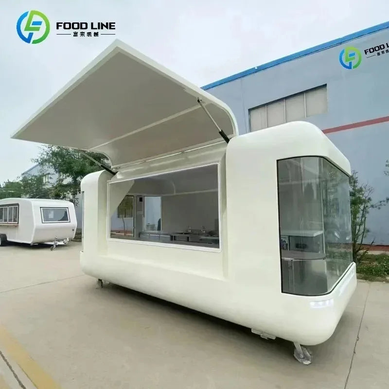 Heavy Duty Mobile Street Food Trailer Ice Cream BBQ