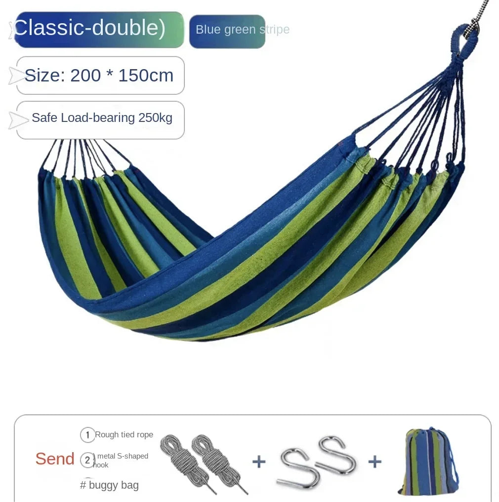 Thick Canvas Garden Swing Hammock Outdoor Hanging Chair