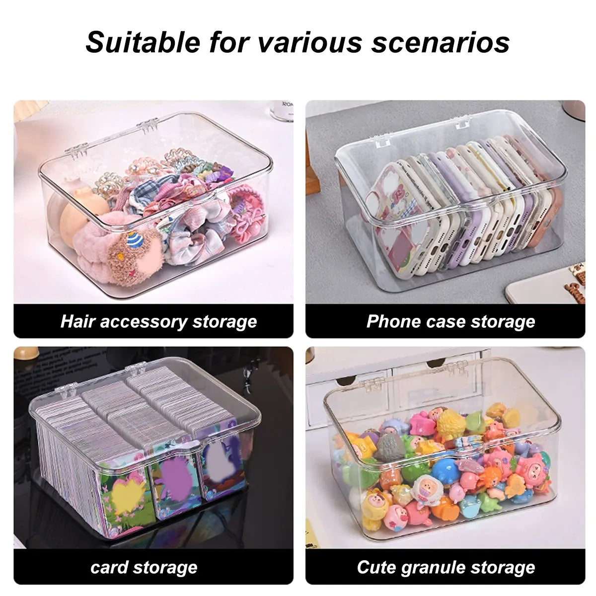 Durable Plastic Covered Storage Box with Latch and Secure Lid