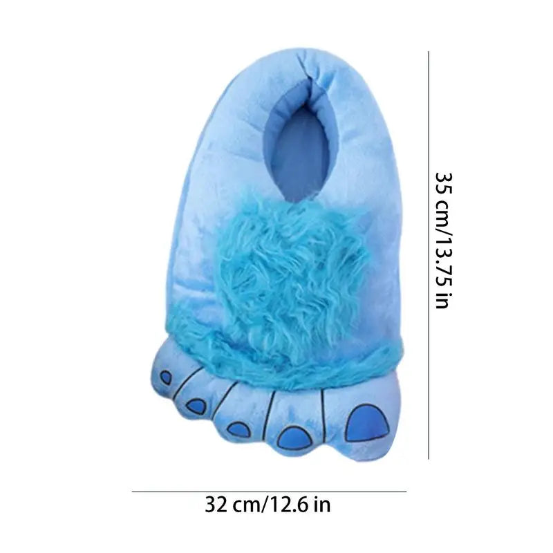 Foot Slippers Soft Big Feet Slippers Weird Slippers Anti-Slip Indoor House Shoes Large Foot Slippers for Winter Cold Days