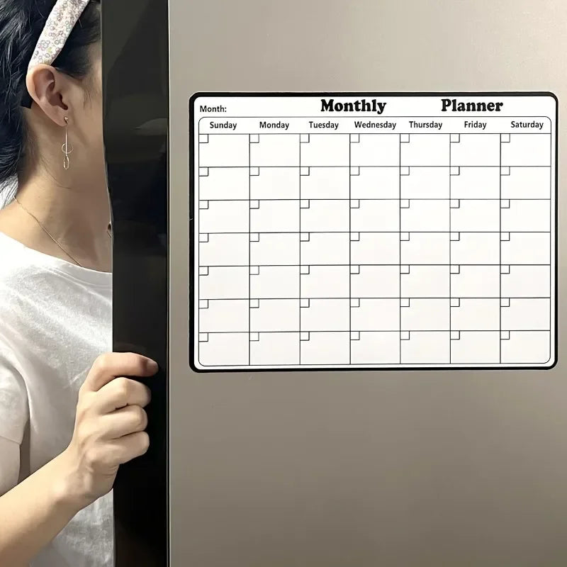 Magnetic Dry Erase Calendar Monthly Planner for Home Office