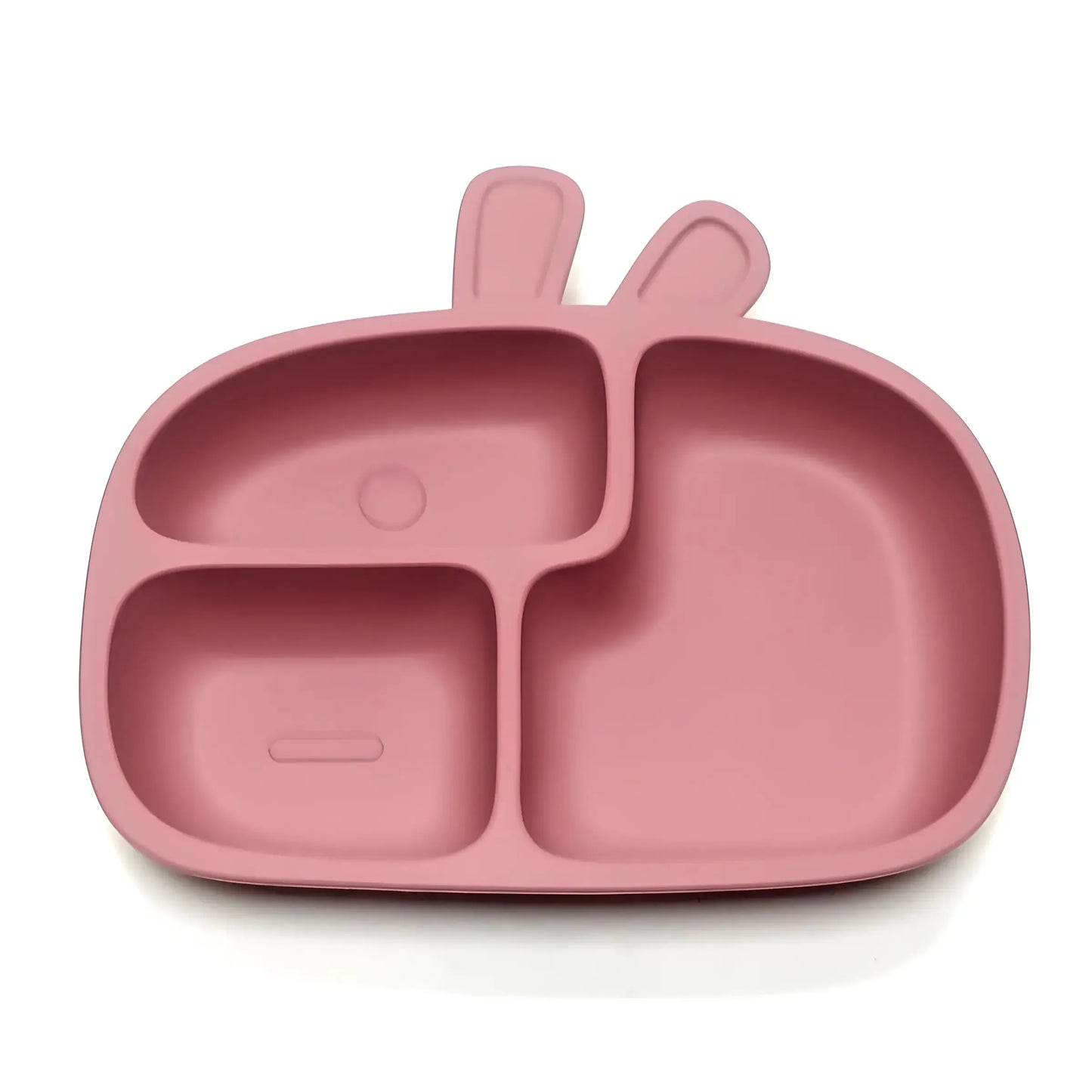 Silicone Divided Dinner Plate With Suction Cup Non Slip