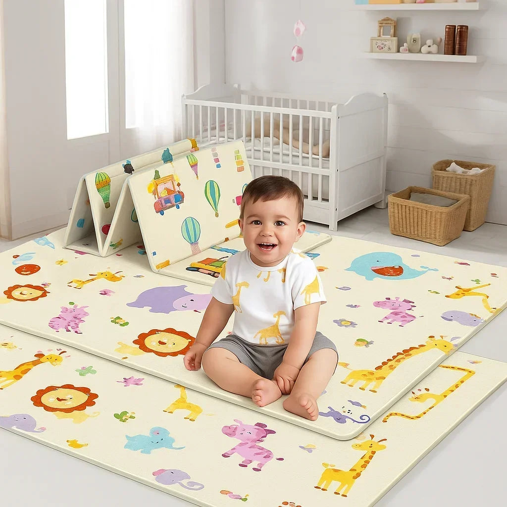 DHDHCN Non Toxic Foldable Baby Play Mat Non Slip Carpet
