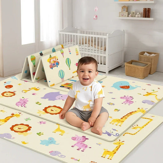 DHDHCN Non Toxic Foldable Baby Play Mat Non Slip Carpet