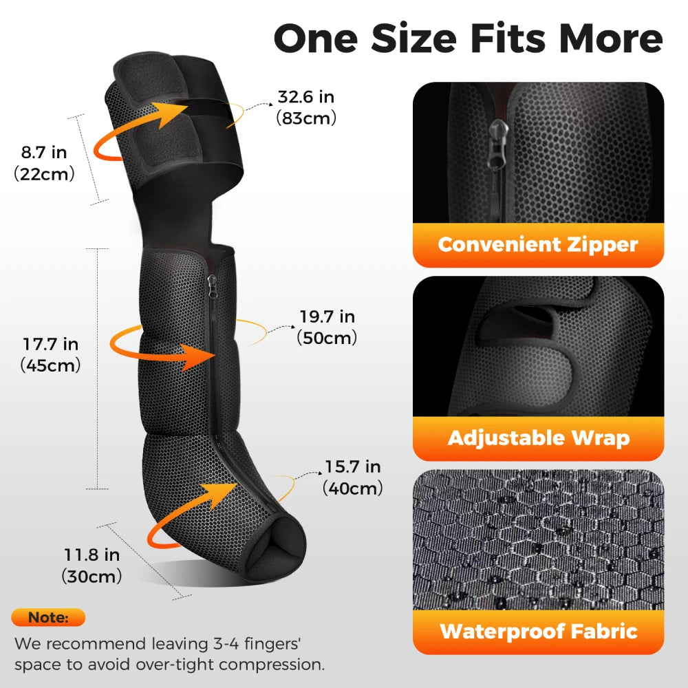 Nekteck Leg Compression Massager With Heat 2 Heats 6 Modes