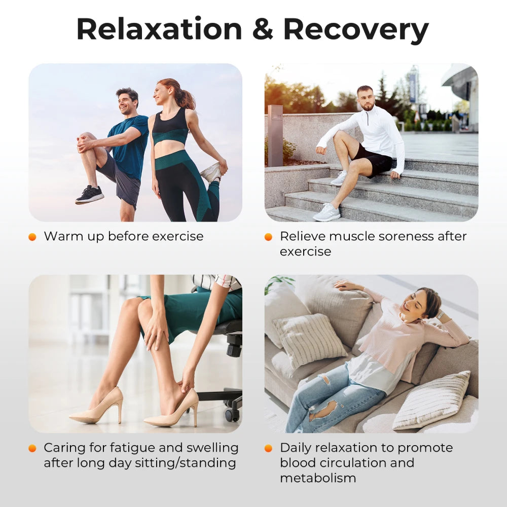 Nekteck Leg Compression Massager With Heat 2 Heats 6 Modes