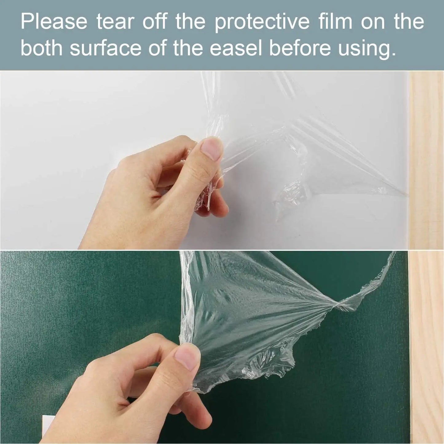 Kids Art Easel Set With Double Sided Board And Supplies