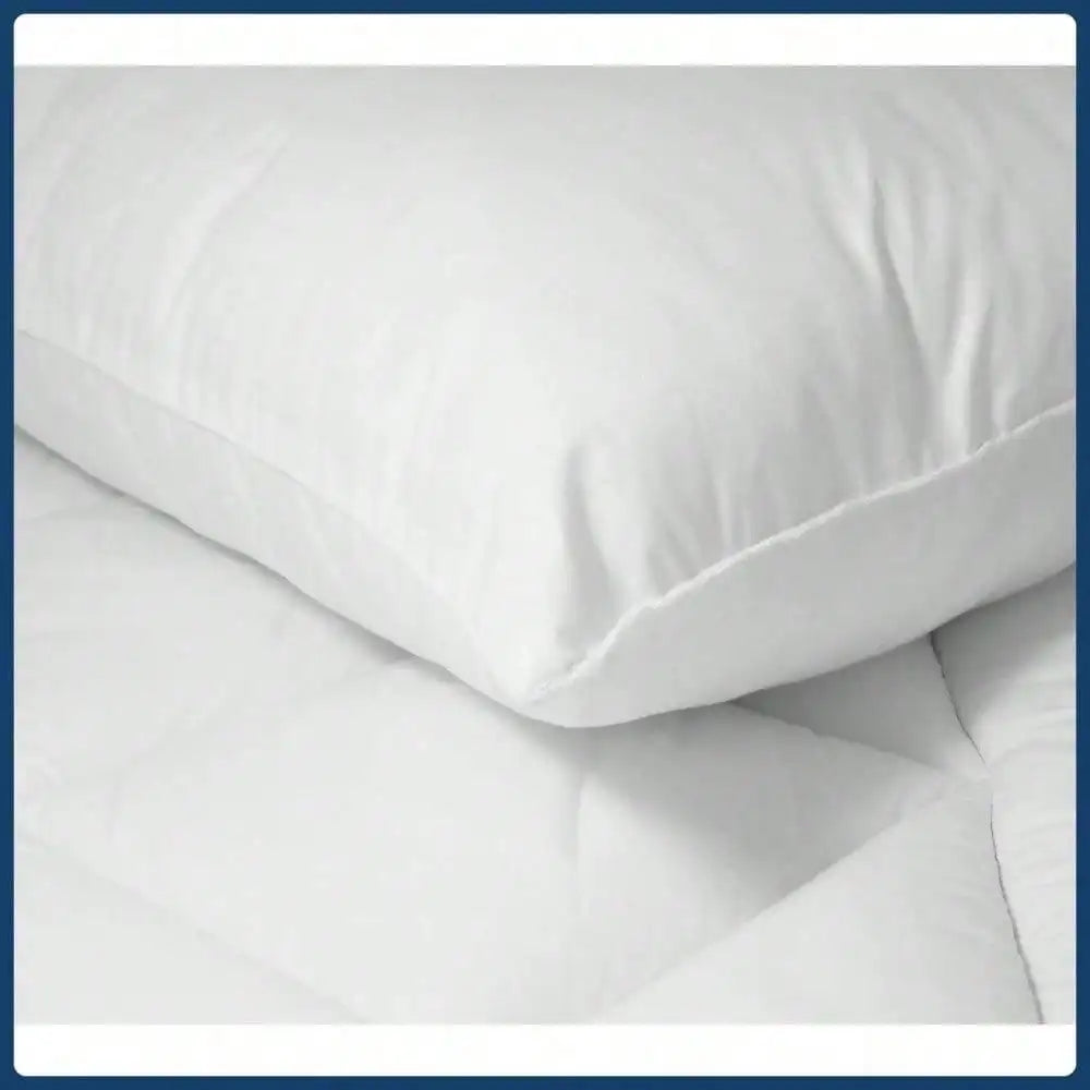 (Pack of Two) Comfort Full Size Pillow, Standard/Queen, 20" x 28"