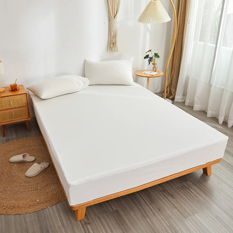 Dreamreal Zipper Fitted Bed Sheet 100 Percent Cotton Durable