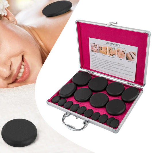 Hot Stone Massage Set With Heater Box 16 Stones