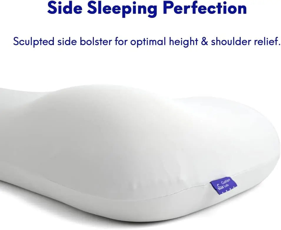 Ergonomic Contour Pillow For Side And Back Sleepers Cervical Support