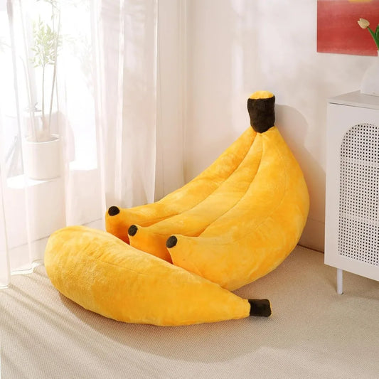Banana Bean Bag Chair With Ottoman Convertible Lounger