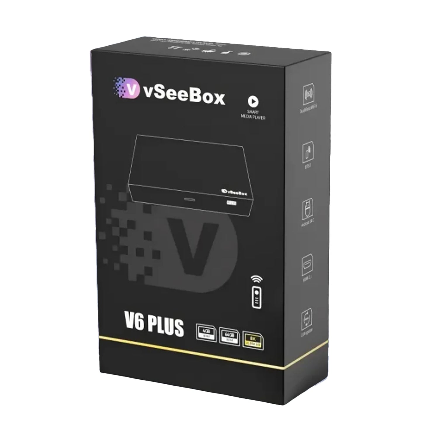 VSeeBox V6 Plus Android TV Box With Voice Control Pro