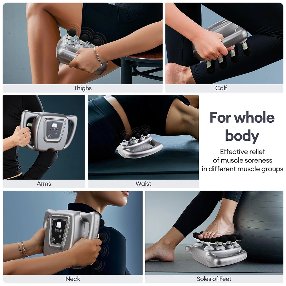 24 Head Fascia Massage Gun, Gentle Warm Up to Deep Tissue, Targeted Recovery
