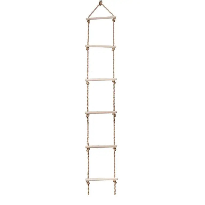 Wooden Rope Climbing Ladder For Kids Outdoor Playground Toy