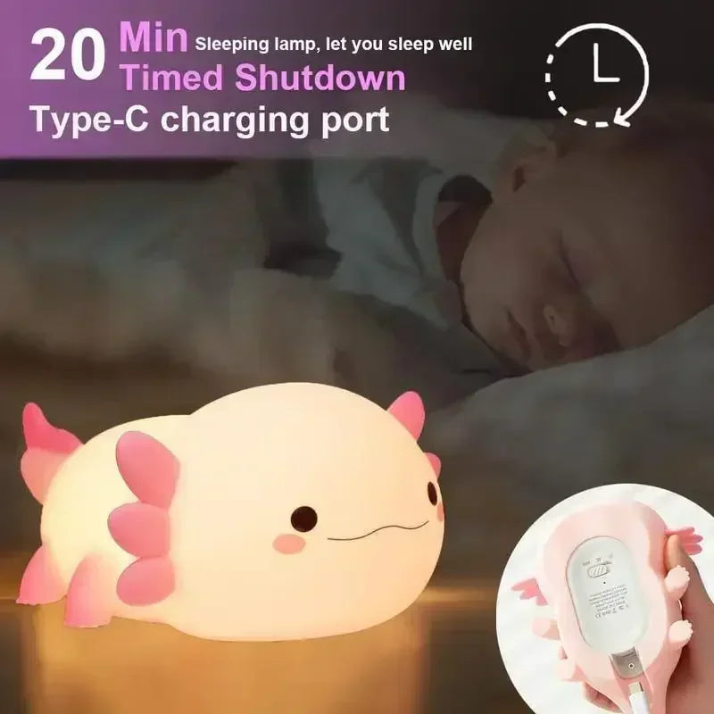 Soft Light Unicorn Silicone Lamp – Eye Protection Toddler Bedside Light