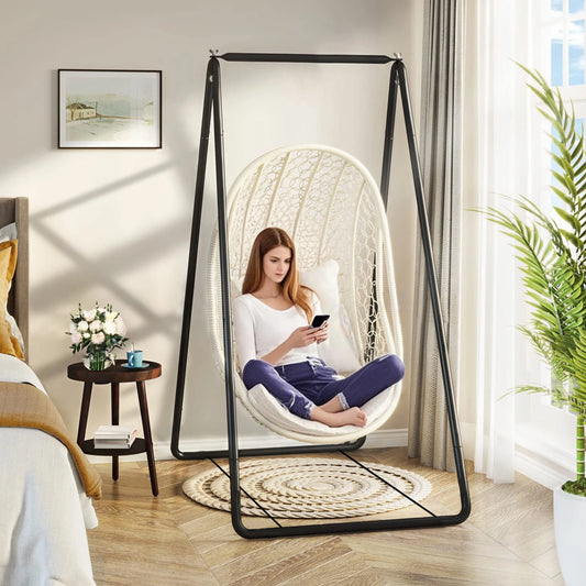 NONE Outdoor Hammock Swing Chair Frame for Balcony