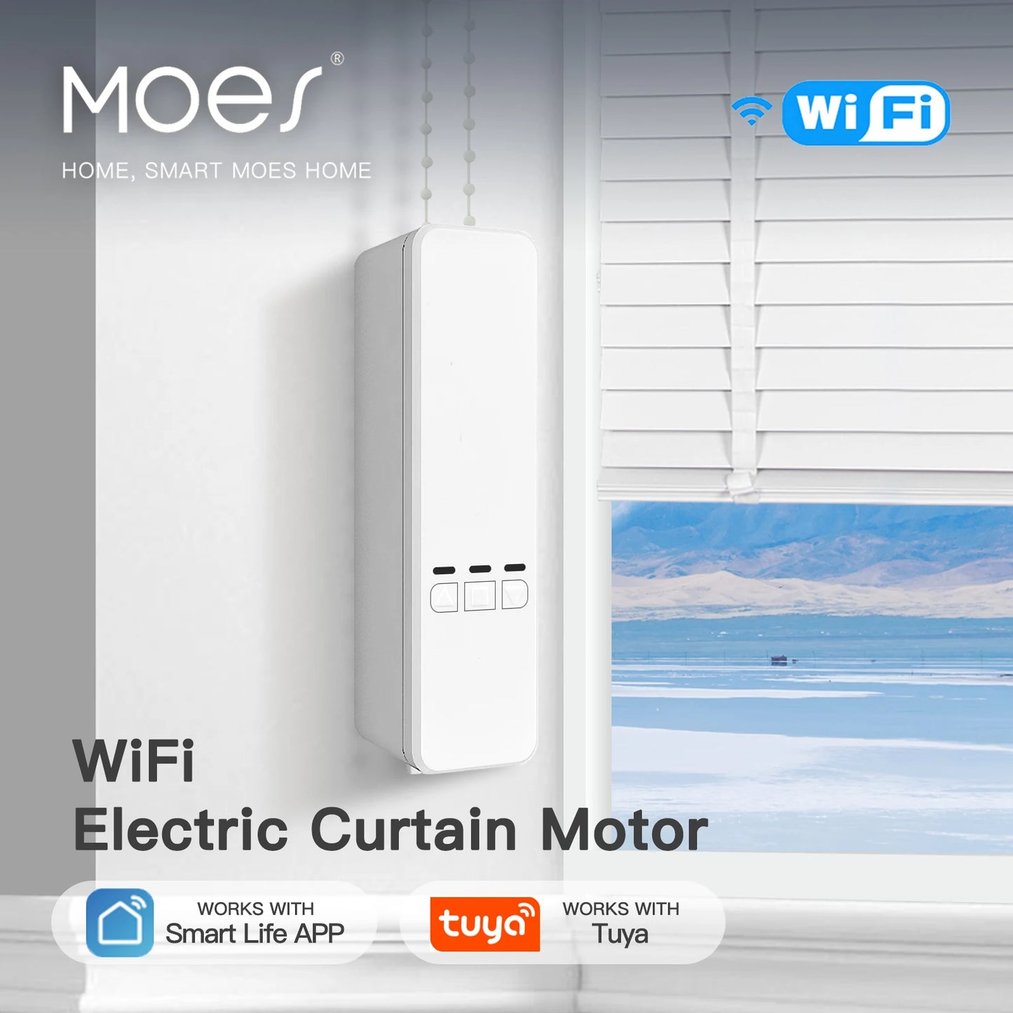 MOES Tuya WiFi Smart Motor Roller Blinds RF Remote Kit