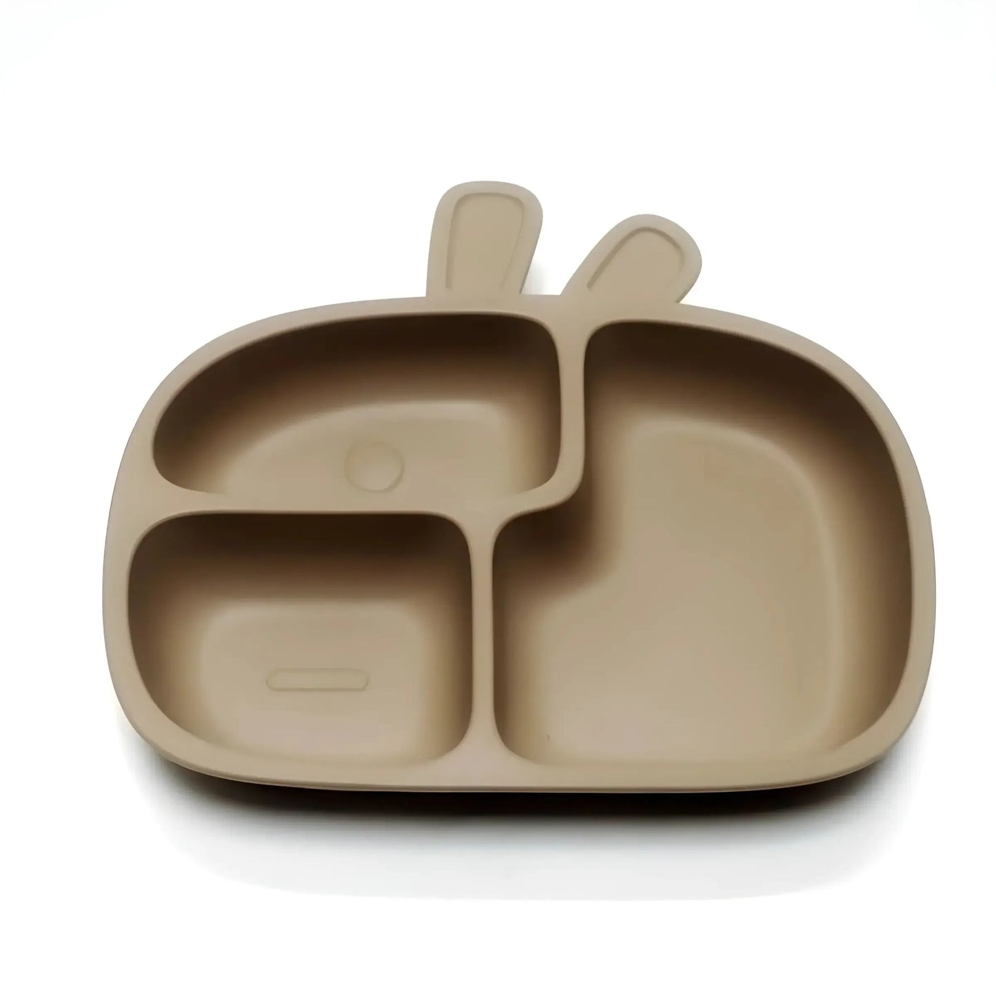 Silicone Divided Dinner Plate With Suction Cup Non Slip