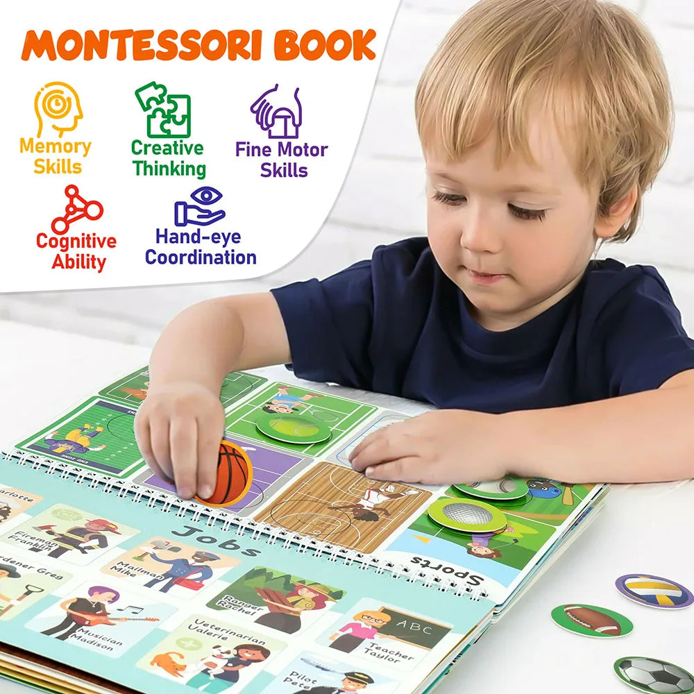 Busy Book For Toddlers Preschool Learning Activities Autism Sensory Toys