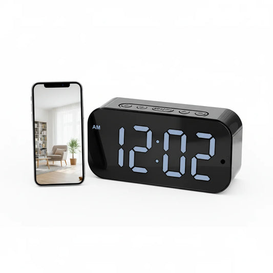 1080P HD WiFi Alarm Clock Security Camera Motion Detection