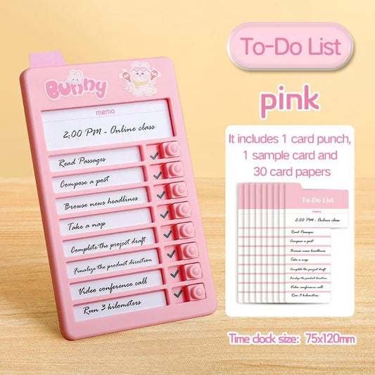 Self Discipline Checklist Board Reusable Daily Task Tracker Productivity