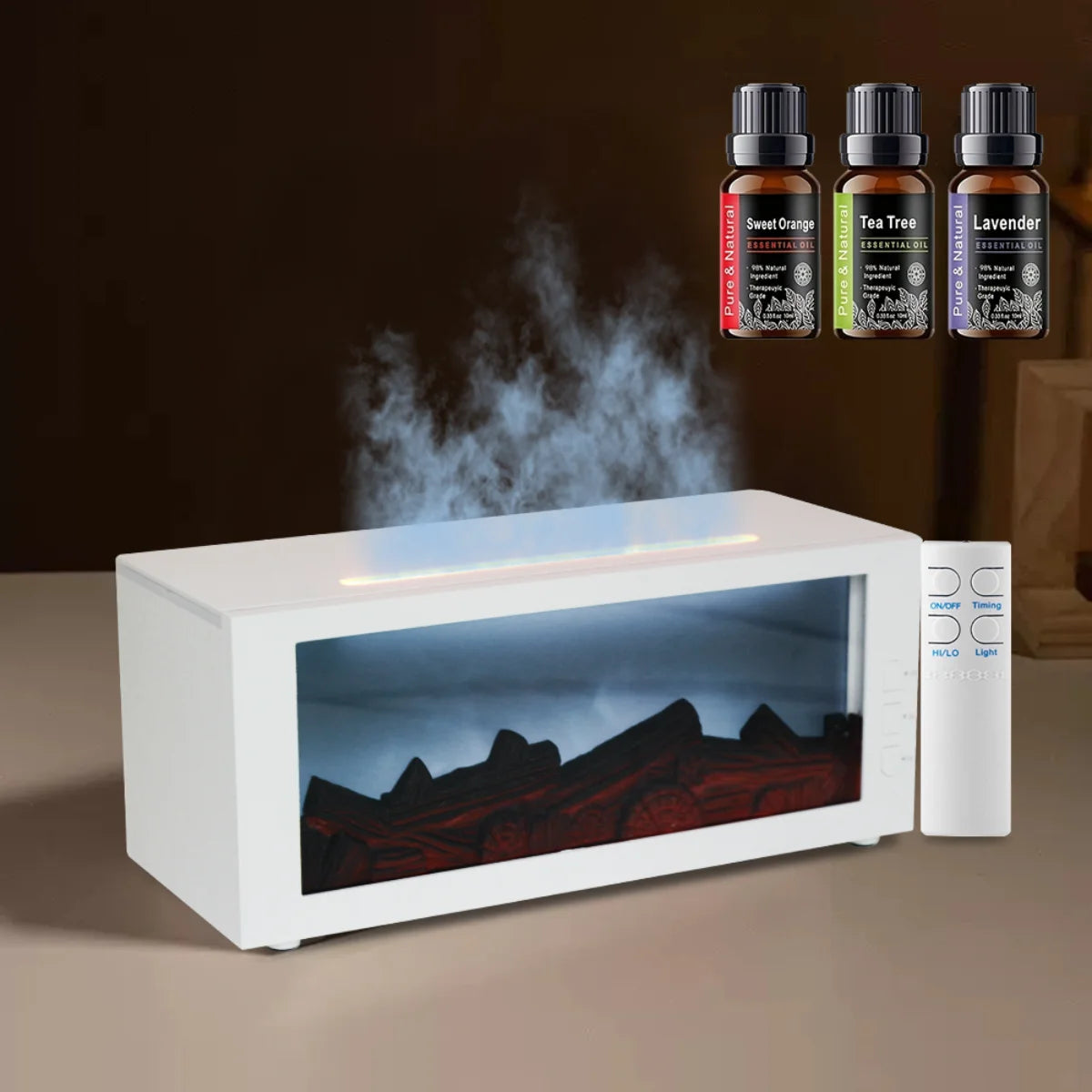 Auto Shut Off Diffuser With Remote Control For Safe Aromatherapy