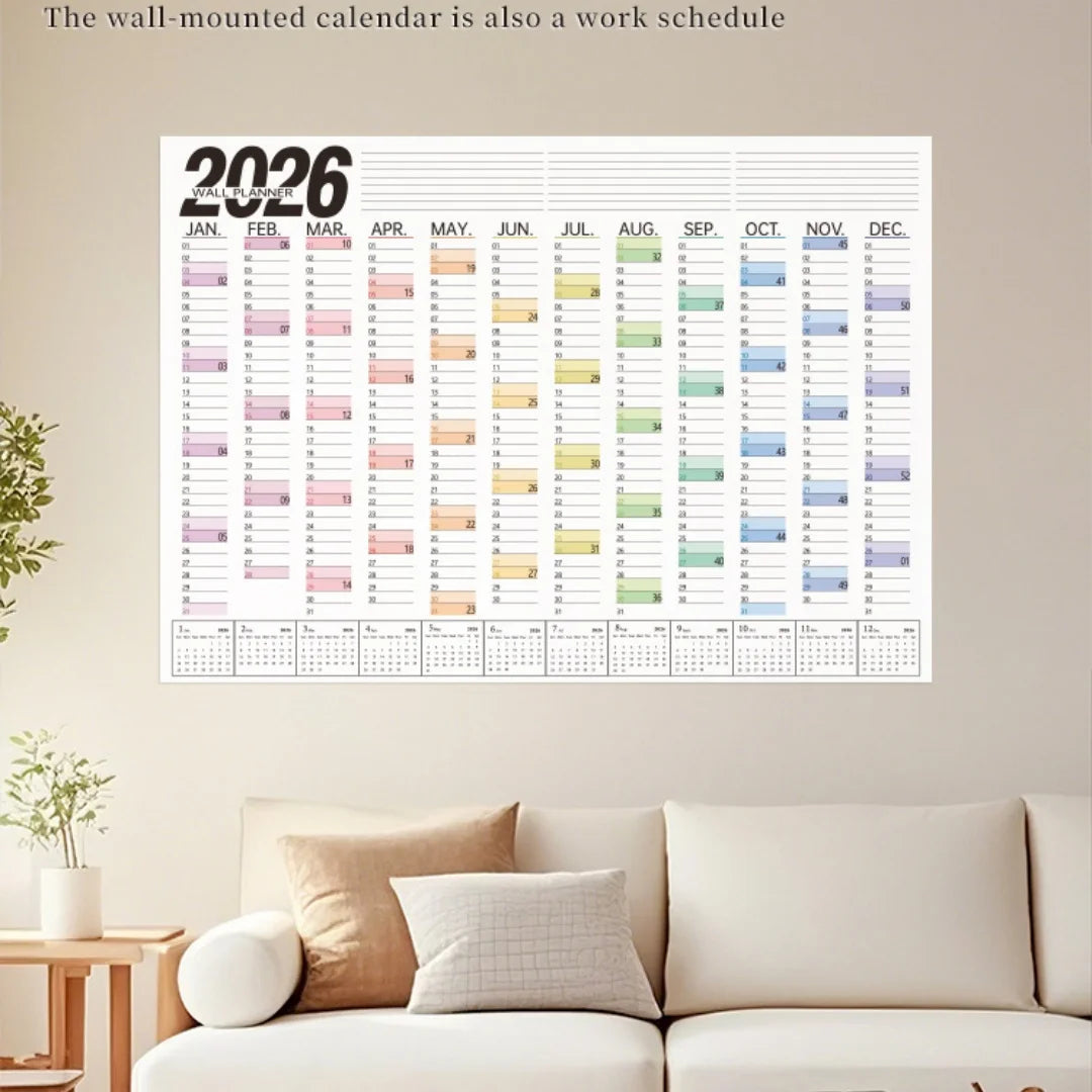 Habit Tracking Wall Planner