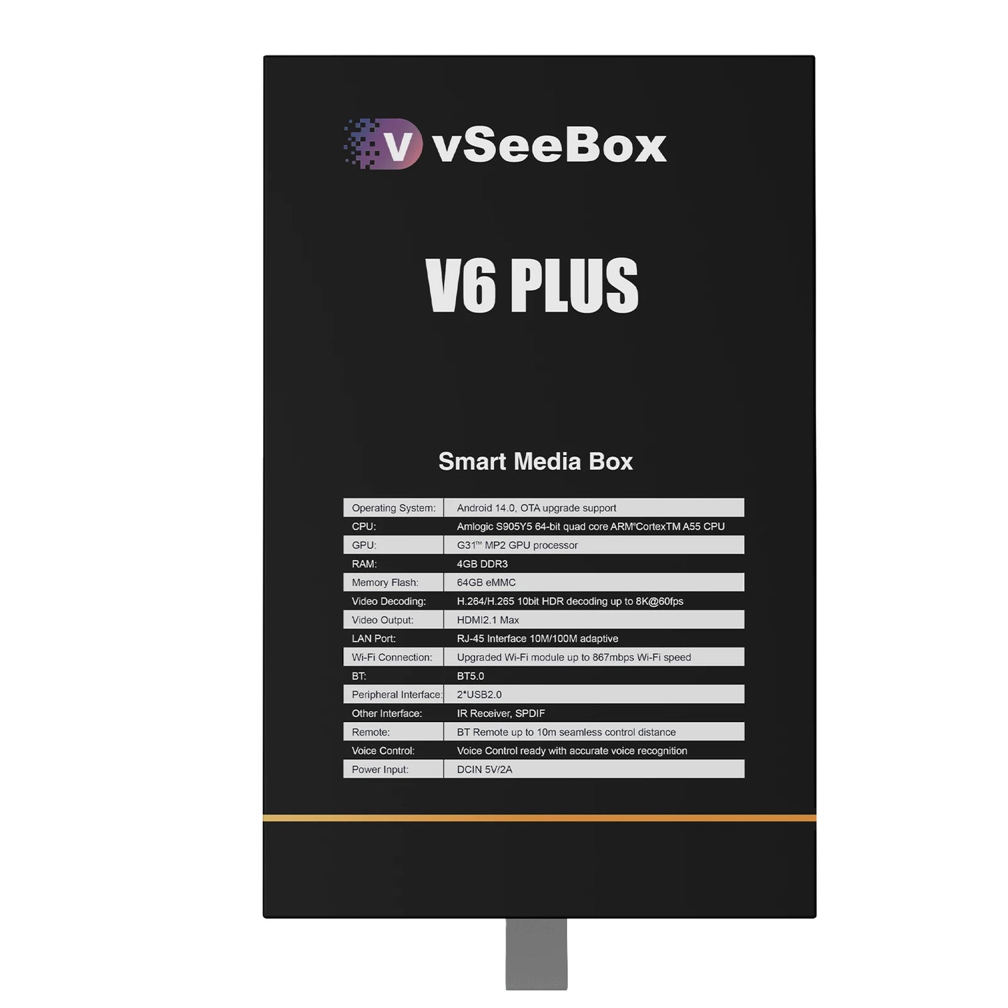 VseeCzydore VSeeBox V6 Plus 8K HD Voice Control Streaming Box
