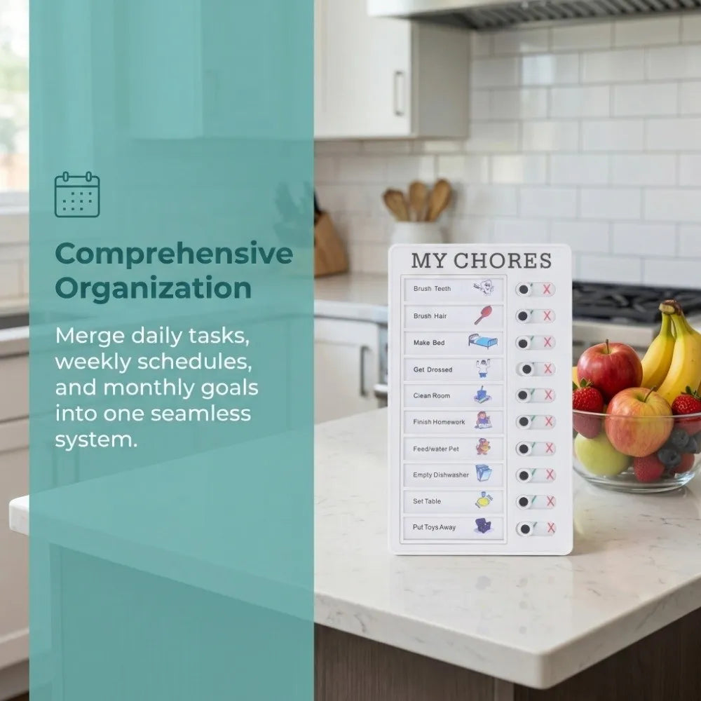 Erasable Reusable Chore Planner Daily Task Organizer