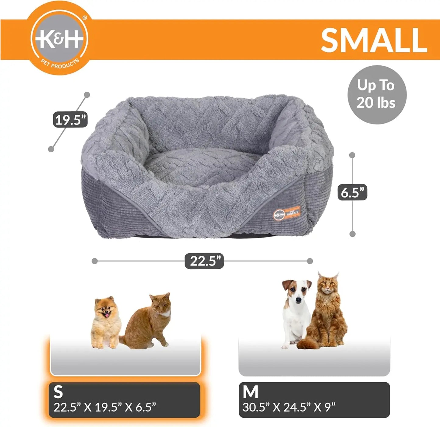 K H Pet Products Thermo Pet Lounge Sleeper Indoor Bed