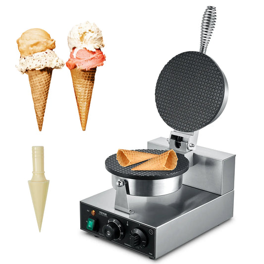 SucceBuy Electric Ice Cream Cone Maker Commercial Nonstick Cone Machine